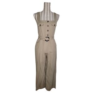 Japna Cotton & Linen Blend Jumpsuit